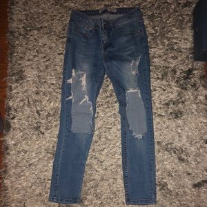 Ripped Boyfriend Jeans